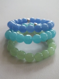 Armband Chalcedoon blauw turquois