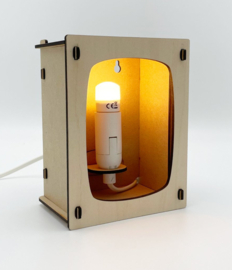 Postkaartlamp basic maple