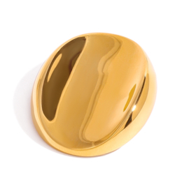 Broche Ovaal verguld