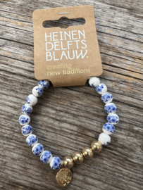 Delftsblauwe armband bedel molen