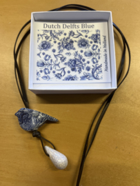 Chiclefreak Ketting vogeltje Delftsblauw