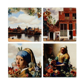 Set onderzetters Vermeer kleur