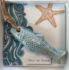 Ketting Chic Le Freak vis blauw