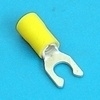 Locking spade terminal 5.3mm geel