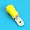 Male terminal geel 6.4x0.8mm