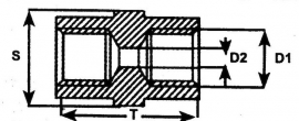 Remleidingkoppelstuk   M10x1.00mm SPFU-96405