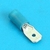 Male terminal blauw 4.8x0.8mm