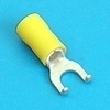 Lipped spade terminal 3.7mm geel