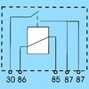 12V Mini relais (std. open, dubbele uitgang) 5 terminals