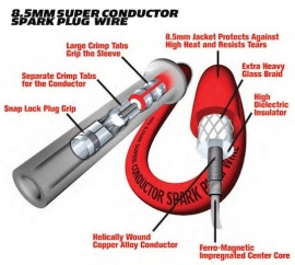MSD 8,5 super conductor wire red
