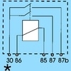 24V Mini relais (std. open, dubbel contact, dubbele uitgang) 5 terminals