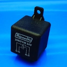 24V Mini relais (std. open met diode) 4 terminals