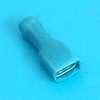 Female terminal geisoleerd blauw 6.4x0.8mm