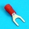 Spade terminal rood 4.3mm