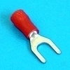 Spade terminal rood 3.2mm