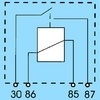 12V Mini relais (std. open) 4 terminals