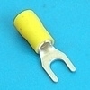 Spade terminal geel 4.3mm