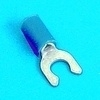 Locking spade terminal 3.7mm blauw