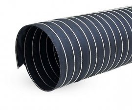 Zwarte enkellaags neoprene luchtslang 25mm (1")