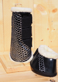 HB tranings boots Croco-silver