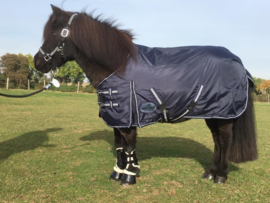  Harry and Hector Pony Outdoor waterdichte regendeken Blauw Fleece