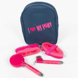 Grooming kit “I LOVE MY PONY” Fuchsia