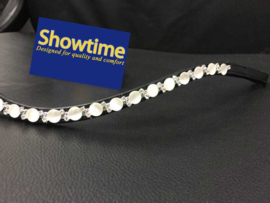HB Showtime Frontriem White Opaal Round