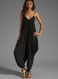 Jumpsuit Zwart met V hals