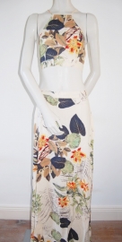 Mooie, Zomerse Set Rok en Top met Bloemenprint