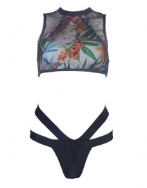 Vintage Bikini met Bloemenprint