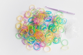 Actie Loom Bandjes Glow in the Dark Glitters 3 pakjes