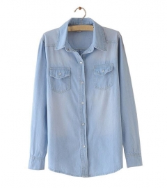 Lichte Denim Blouse