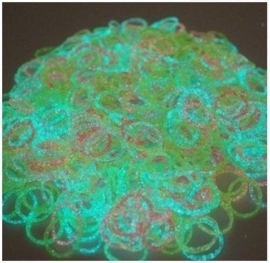 Loom Bandjes Glow in the Dark Glitters