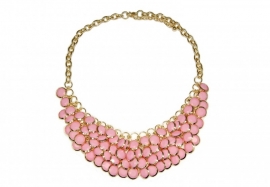 Speelse Ketting met Roze Steentjes