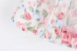 Mooie Schattige Rok met Bloemenprint en Gauze