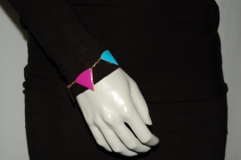 Armband met Gekleurde Driehoekjes