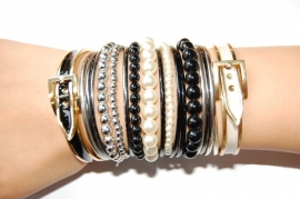 Armband Riem Wit