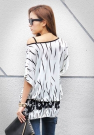 Top / Shirt / blouse met Batwings