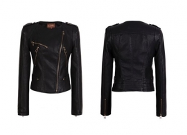 PU leren Jacket Zwart