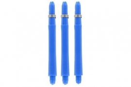 Nylon Shafts BLAUW 5 setjes met veerringetjes