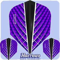 Harrows flights Quantum - paars zwart