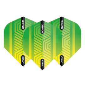 Hardcore Ionic Green & Yellow Dart Flights F6516