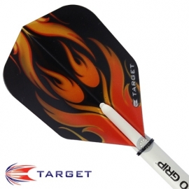 Target flight black/orange fire (2) 117610 op=op