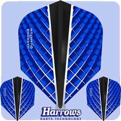 Harrows flights Quantum - blauw zwart