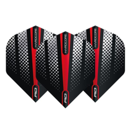 Hardcore Radical Red Flash Dart Flights F6512