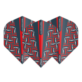 Hardcore Radical Red Rope Print Dart Flights F6525