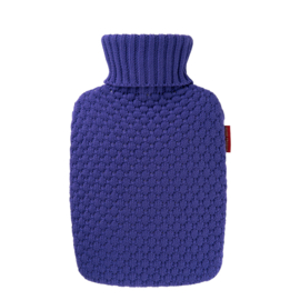 Warmwaterkruik 1.8L Knitted blauw Hugo Frosch met plantaardige zachtmaker