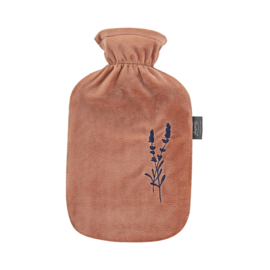 Warmwaterkruik 2L fleece lavendel Fashy