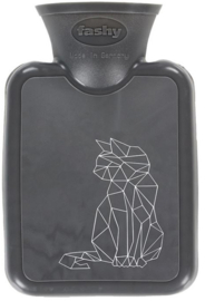 Warmwaterkruik/tasverwarmer 0,3L katje Fashy