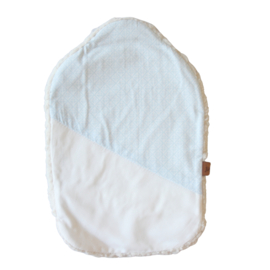 Warmwaterkruik recycled 0,8L lichtblauw/wit Juggi
